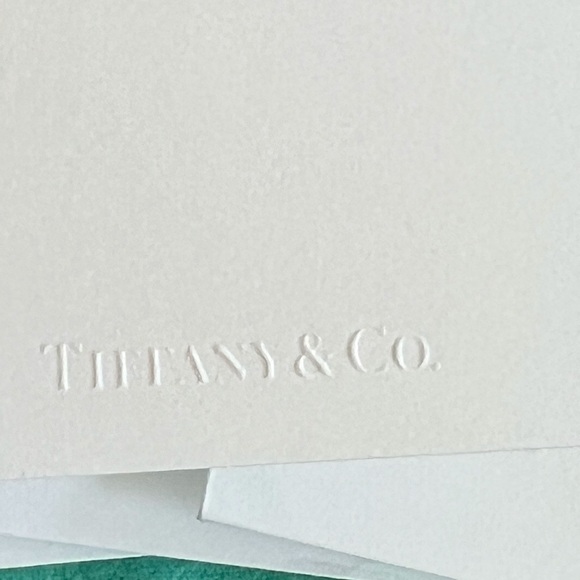 10 pc Embossed Tiffany & Co. gift card set - Picture 3 of 7